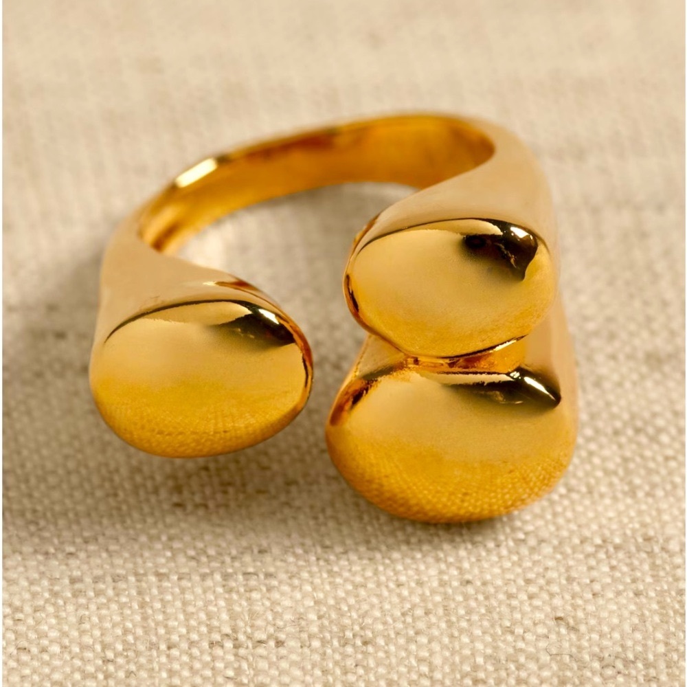 NWT BANANA REPUBLIC RAVENA TRIPLE OVAL RING | AUREUS + ARGENT